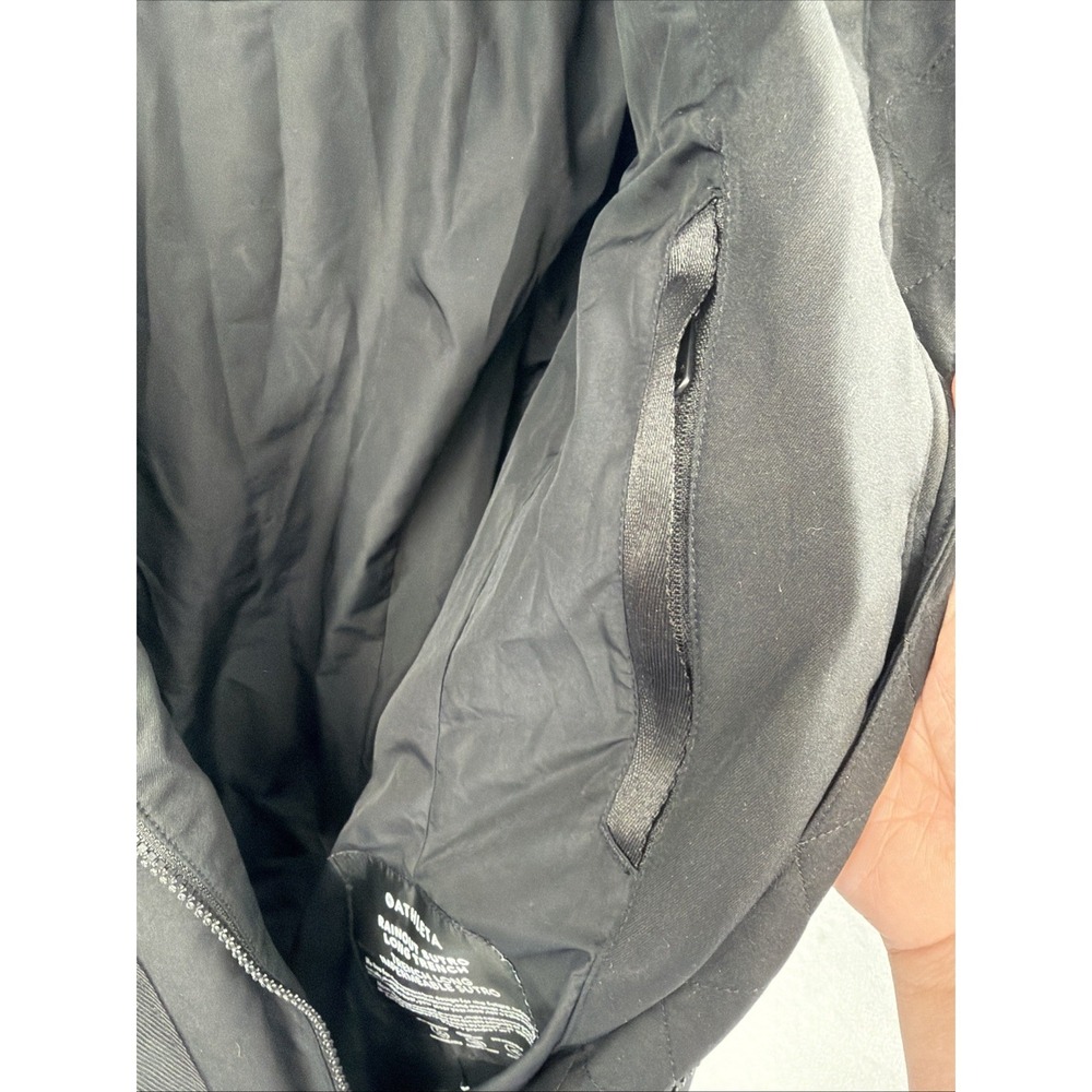 Athleta Women's Black Rainout Sutro Long Trench Coat Jacket Size XXS - Picture 15 of 16